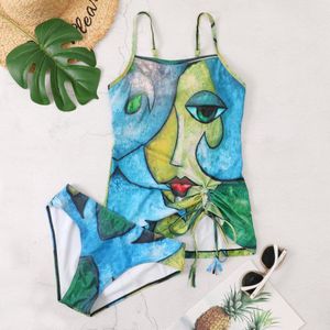tankini, strependessin, softcups, verstelbare bandjes | Bikini's