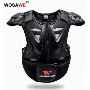 Wosawe Kinderen Motocross Motorcycle Body Armor Vest Kids Snowboard Rolschaatsen Sport Protector Kind Motocross Outfit