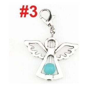 14Pcs Charms Handgemaakte Kleurrijke Acryl Kralen Charm Guardian Angel Wings Diy Hanger Voor Sieraden 22526