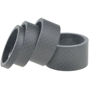 Geen logo Full Carbon fiets Spacer Carbon Stuurpen Spacer 5/10/15/20mm Wasmachine headset Fiets Spacer 3 k Glossy/Matte