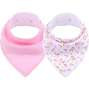 Baby Bandana Kwijlen Slabbetjes 2 Pack Super Zachte Absorberende Katoenen Organische Bib Set Baby Shower Set Voor Tandjes En kwijlen