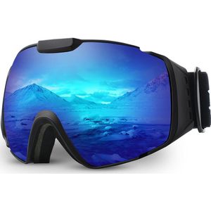 Ski Bril, OTG Anti-Fog Snowboard Skate Snowmoblie Dubbele Laag Sferische Lens Sneeuwbril Mannen Vrouwen M4