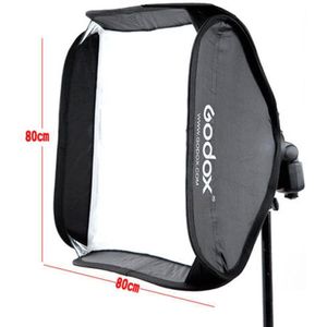 Godox Softbox 80x80 cm Diffuser Reflector voor Speedlite Flash Light Professionele Photo Studio Camera Flash Fit Bowens Elinchrom