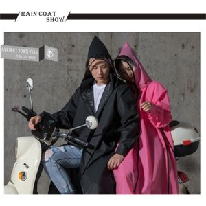 Tioodre Eva Regenjas Vrouwen/Mannen Rits Hooded Poncho Motorfiets Regenkleding Lange Stijl Wandelen Poncho Milieu Regen Jas