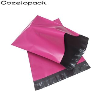 100pcs 6x9inch Roze Poly Mailer 15x23cm Zelfklevende Post Mailing Pakket Mailer Lijm seal