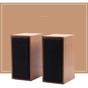 Usb Wired Hout Combinatie Computer Speakers Stereo Muziekspeler Subwoofers Sound Box Voor Laptop Houten Multimedia Speaker