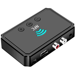 Bt Ontvangers Nfc Bluetooth 5.0 Audio-ontvanger Draadloze Stereo Bluetooth Audio Adapter Nfc 3.5Mm Aux Rca Muziek Geluid Auto