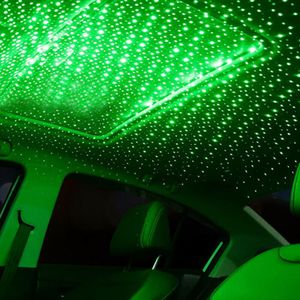 Usb Auto Dak Interieur Sfeer Starry Lamp Ambient Ster Licht Groene Led Auto Styling Accessoires