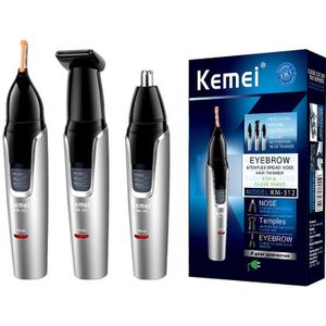 3in1 Oplaadbare Neus Tondeuse Elektrische Scheerapparaat Voor Mannen Baard Trimer Wenkbrauw Trimmer Oor Scheerapparaat Gezicht Scheren Machine