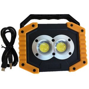LED Draagbare Schijnwerpers COB Camping Licht 20W Outdoor Werken Licht 18650 Oplaadbare Batterij 3-Mode Draagbare Lantaarns