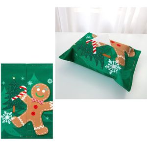 Kerst Jaar Papier Handdoek Set Doos Sneeuw Man Stof Handdoek Zak Huishouden Woonkamer Tekening Bagapkin Doek Tissue Cover