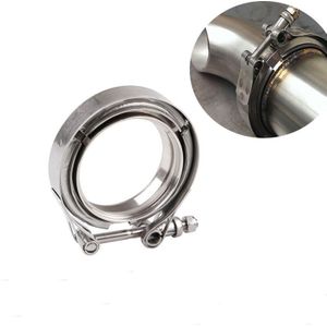 1 Set 3 ''Inch SS304 V-Band Klem Rvs M/F 3 V Band Turbo Uitlaat downpipe