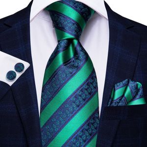 Hi-Tie Green Business Paisley 100% Zijde Mannen Stropdas Stropdas 8.5Cm Ties Voor Mannen Formele luxe Bruiloft Gravata