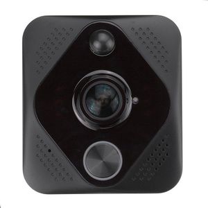 X6 Video Deurbel Hd 1080P 180 Graden Wifi Draadloze Intelligente Intercom Systeem Cloud Storage Alarmsysteem Zwart Abs