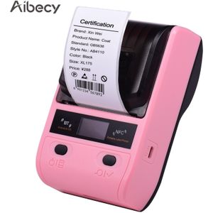 Draagbare 58Mm Thermische Printer Draadloze Express Printer Voor Pakket Prijskaartje Labels Usb Nfc Bt Verbinding