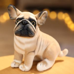18Cm Schattige Kleine Pup Knuffel Levensechte Schattig Pet Beagle Bulldog Gevulde Doll Voor Kinderen Meisje Jongen