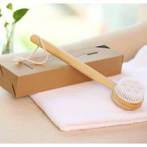 Xiaomi Body Bad Borstel Dubbelzijdig 2in1 Siliconen Massage Badkamer Borstelen Terug Peeling Spa Lanyard Douche Lange Handvat