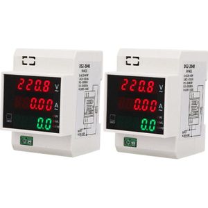 Digitale Energiemeter Din Rail Led Actieve Power Factor Multifunctionele Power Ontmoette Power Meter