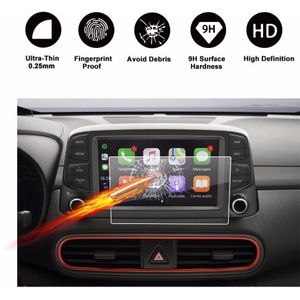 RUIYA screen protector voor Kona hoge configuratie 8 inch auto gps navigatie display, 9 H gehard glas scherm beschermende folie
