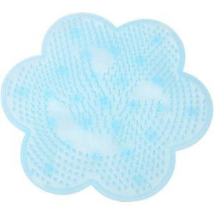 Lui Bad Douche Terug Borstel Massage Pad 1Pcs Zachte Siliconen Zuignap Badkamer Remover Skid Cleaning Foot Borstel Pad badmat