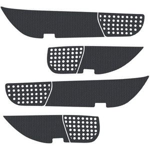 Carbon Stickers Auto Deur Anti Kick Pad Bescherming Mat Voor Mercedes Benz Glk /Ml /Gle