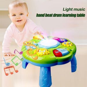 Licht Muziek Handtrommel Leren Bureau Kindje Vroege Onderwijs Smart Speelgoed Puzzel Gadgets Jongens En Meisjes