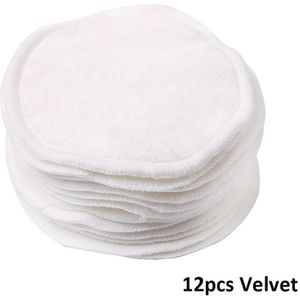 8-16Pcs Herbruikbare Bamboevezel Wasbare Rondes Pads Up Verwijderen Wattenschijfje Gezichtsreiniging Pad Cosmetische Tool Skin zorg