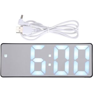 Elektronische Digitale Klok Led Display Digitale Spiegel Wekkers Batterij Plug-In Dual-Gebruik Powered Mooie Klokken Tafel decor