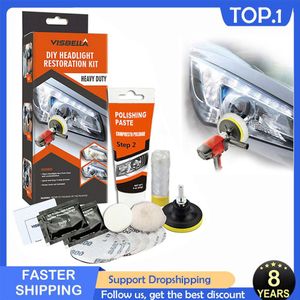Visbella Professionele Koplamp Restauratie Kit Diy Koplamp Bleekmiddel Car Care Repair Kit Hoofd Lense Schoon Polish Door Machine