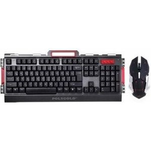 Gamer Bedrade Speler Set Toetsenbord + Muis Met Mechanische Feel