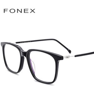 Acetaat Brillen Frame Mannen Recept Bril Bril Vrouwen Oversize Plein Bijziendheid Optische Frame Schroefloos Eyewear 5203
