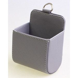 Universele Auto Air Vent Outlet Telefoon Zak Lederen Opbergdoos Organizer Afvalzak Houder Pouch