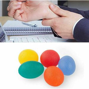 Handen Expander Siliconen Ei Massage Hand Expander Grijper Sterke Stress Bal Onderarm Vinger Fitnessapparatuur 5 Kleur