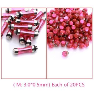 set Verwijderbare Vinger Rust Schaar Tang Staart Nagel en sliencer Hairstyling Tool Salon Schaar Onderdelen 3.0*0.5mm accessoires