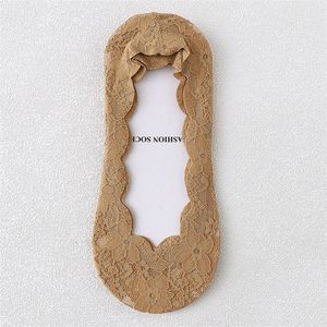 Kant Boot Sokken Vrouwen Onzichtbare Sokken Vrouwen Zomer Dunne Ondiepe Mond Sokken En Najaar Puur Katoen Bodem siliconen