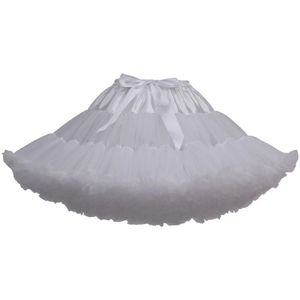 Petticoat Mini Vrouw Ruffle Tulle Puffy Onderrok Tutu Cosplay Rockabilly Hoepelrok