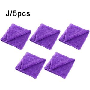 5Pcs Wasstraat Microfiber Handdoek Reiniging Drogen Auto Poetsdoek Zacht Edgeless Detaillering Waxen Handdoek Car Care Doek 40x40cm