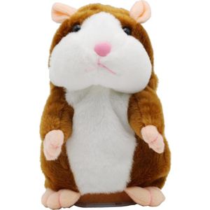 15Cm Leuke Walking Talking Hamster Pluche Dier Pop Grappige Sound Record Herhaal Voice Changing Educatief Speelgoed Huisdieren Kinderen