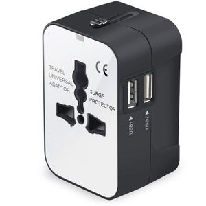 Universal Travel Adapter International Adapter Plug Kits Dual Usb Opladen Poorten Alle In Een Converter Wall Charger