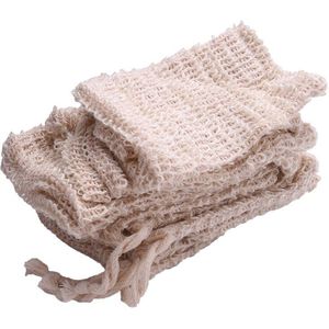 15 Packs Van Zeep Exfoliëren Natuurlijke Vlas Zeep Bag