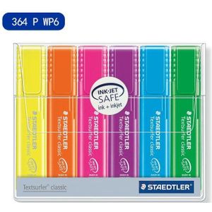Staedtler Textsurfer Klassieke 4/6/8Pcs Highlighter Pennen Set 364 P WP8, inkt Jet Safe1-5mm Marker Liner Papier Fax Tekening A6110