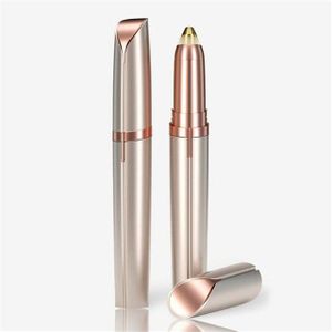 1Pc Wenkbrauw Epilator Elektrische Wenkbrauw Scheermes Draagbare Facial Hair Remover Staal Pijnloos Wenkbrauw Trimmer Mini Shaper Schoonheid