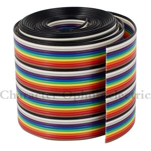 1M 2M 3M 4M 5M 10M 40pin Dupont Draad Vlakke Kleur Rainbow Ribbon Cable draad 1.17Mm