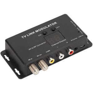TM70 Uhf Tv Link Modulator Av Rf Converter Ir Extender Met Kanaal Display Ir Extender