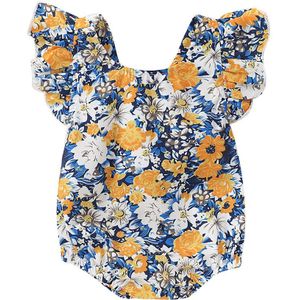 0-6Y Pasgeboren Baby Peuter Kids Baby Meisjes Zus Bijpassende Kleding Ruche Bloemen Sleevelsss Romper Jurken Zomer Baby Outfits