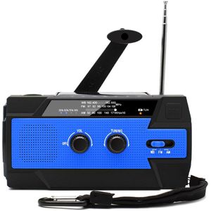 4000Mah Solar Radio Outdoor Emergency Radio Heldere Camping Licht Mobiele Telefoon Opladen Batterij Solar Powerbnak Draagbare Radio