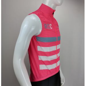 Roze Rijden Vest Winddicht, Waterdichte Stof Terug Ademend Mesh Fiets Kleding Road Rijden Alle Seizoen Geschikt