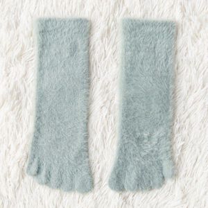 Dikke Vijf Vinger Sokken Winter Warm Plus Fluwelen Split Teen Sokken Soft Cozy Handdoek Kousen Floor Sokken Zweet-Absorberende slaap Sokken