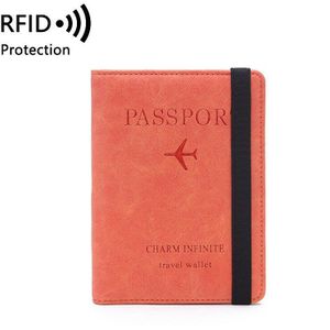 Dienqi Rfid Passport Covers Holder Multifunctionele Passeert Kaarthouder Portemonnee Lederen Business Unisex Vrouwen Mannen Reizen Accessoires