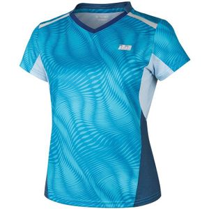 Badminton Dragen Vrouwen Zomer Sneldrogende Overhemd Zweet-Absorberende Korte Mouw V-hals Tennis T-shirt
